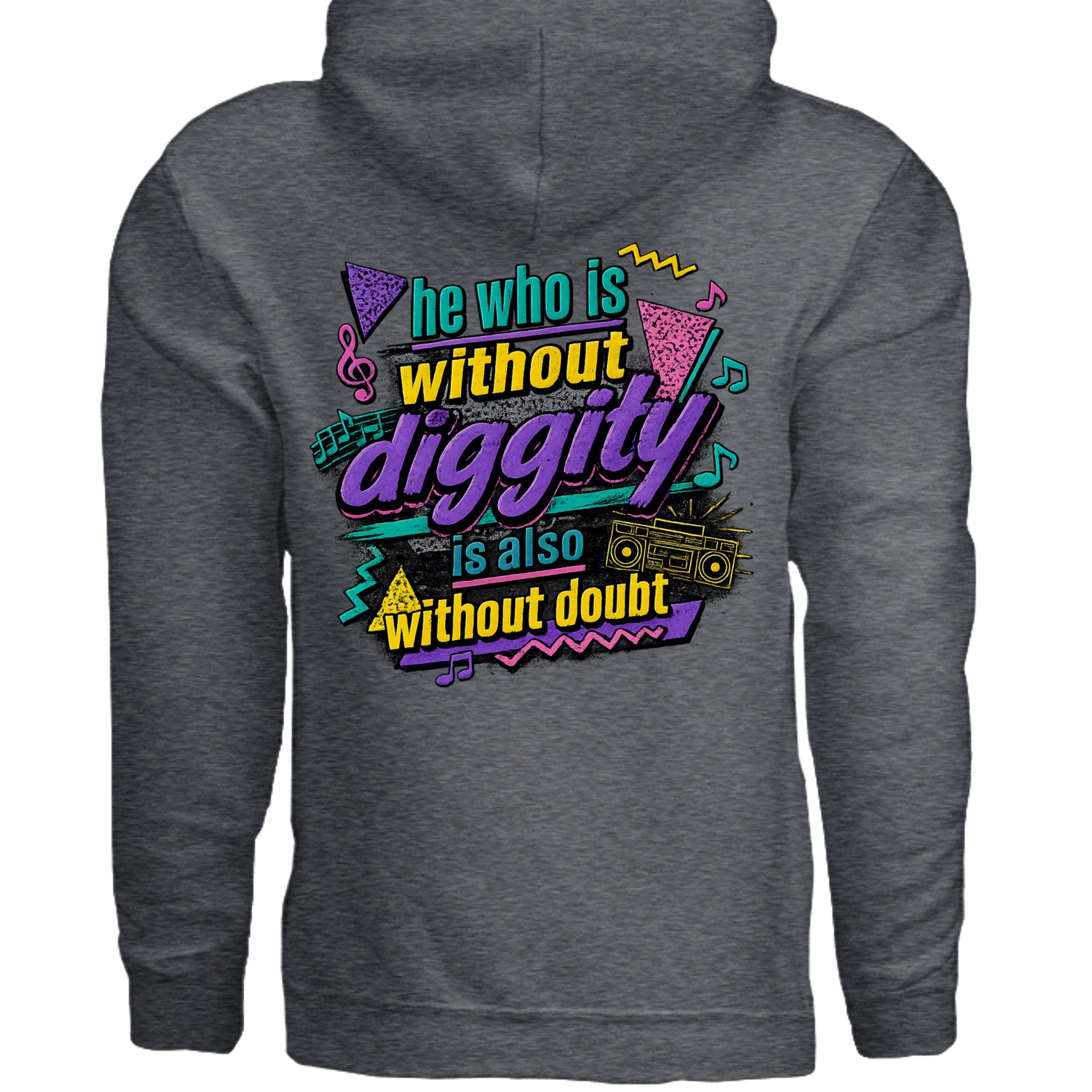 DARK HEATHER - G185 - BACK