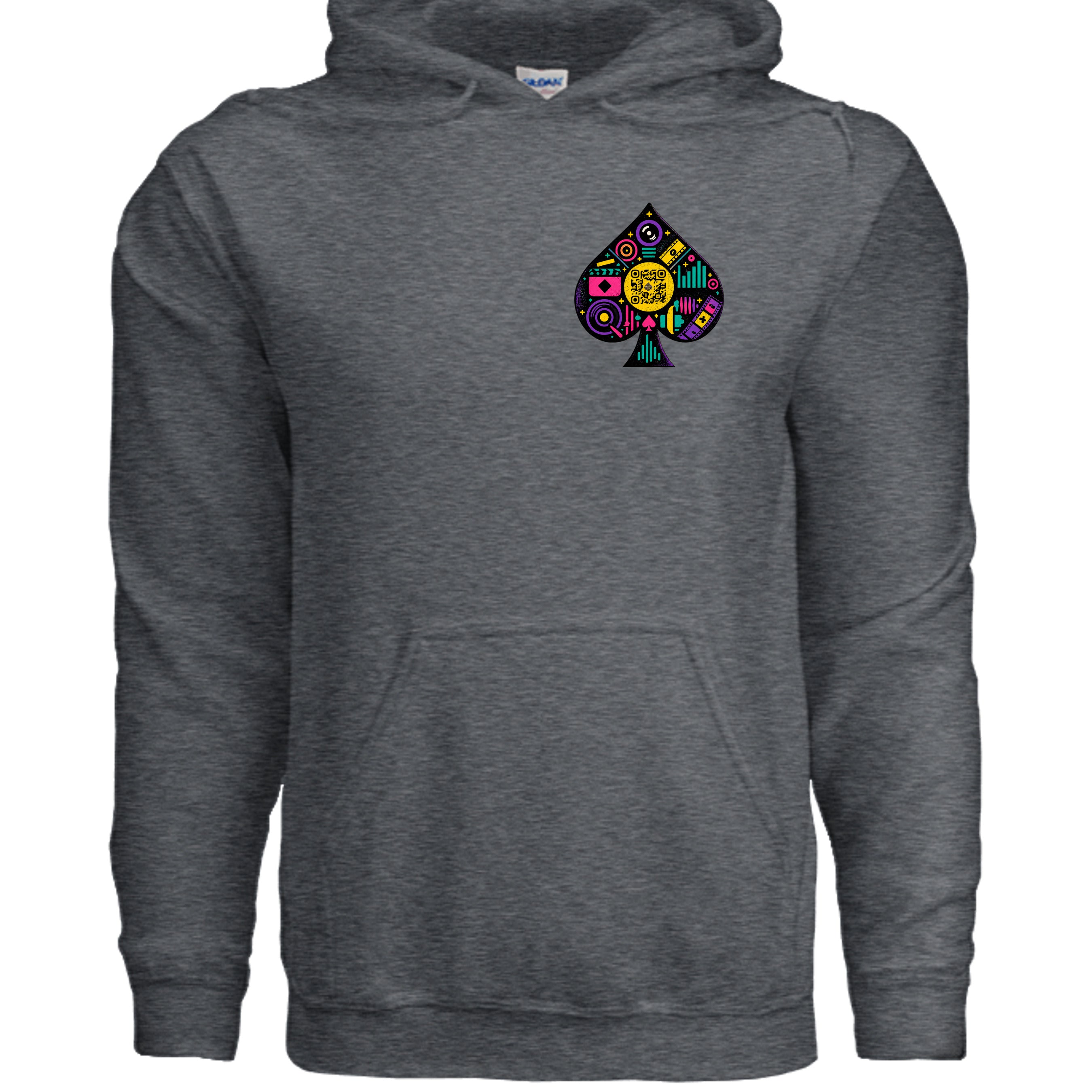 DARK HEATHER - G185 - FRONT